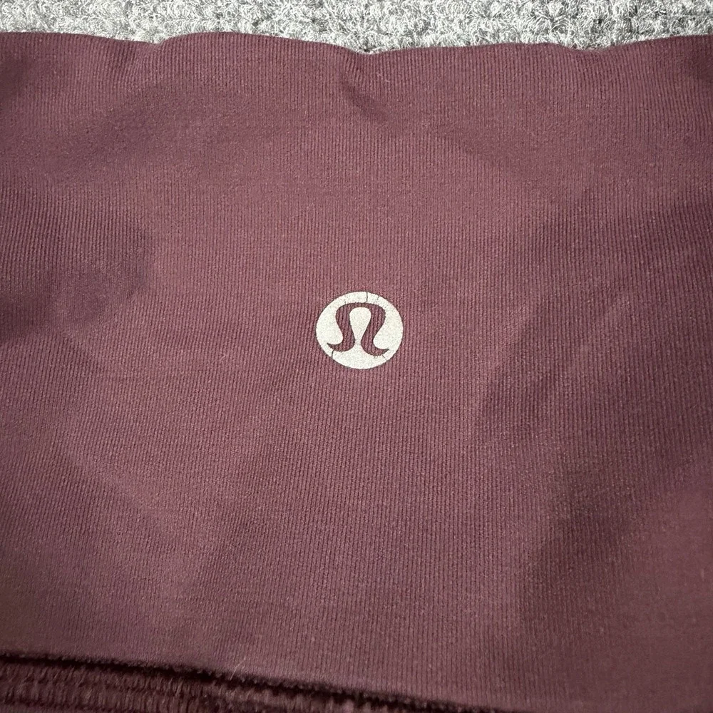Lululemon Leggings Womens 2 Maroon Crop 23